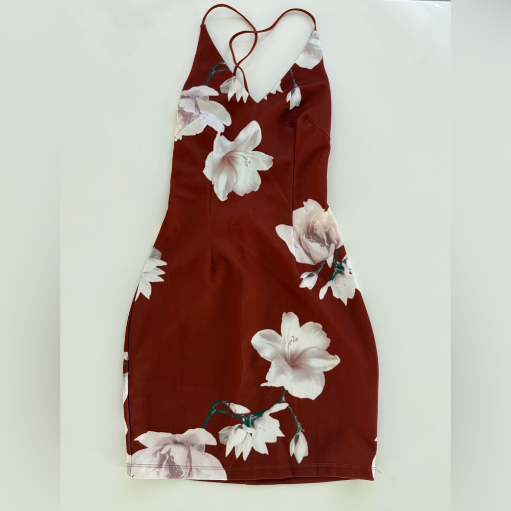 Morning Mist Dress Women's 8 Petite Floral Flowers Mini Feminine Romantic Party